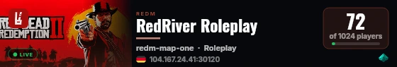 RedRiver Roleplay live status badge