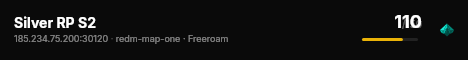 Silver RP S2 live status badge