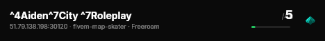 ^4Aiden^7City ^7Roleplay live status badge