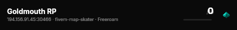 Goldmouth RP live status badge
