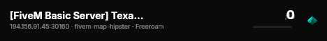 [FiveM Basic Server] Texas RP live status badge