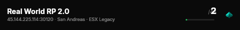 Real World RP 2.0 live status badge