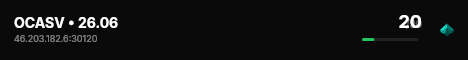 OCASV • 26.06 live status badge