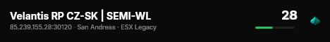 Velantis RP CZ-SK | SEMI-WL live status badge