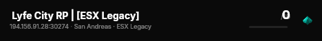  Lyfe City RP | [ESX Legacy] live status badge