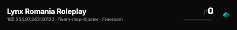 Lynx Romania Roleplay live status badge