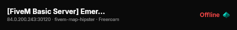 [FiveM Basic Server] Emergencyrp live status badge