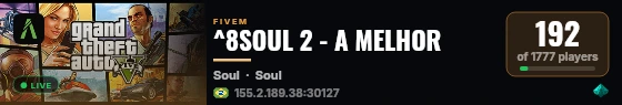 ^8SOUL 2 - A MELHOR live status badge