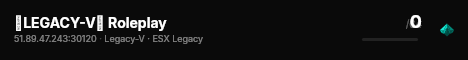 ⌠LEGACY-V⌡ Roleplay live status badge