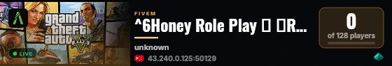 ^6Honey Role Play 丨 全RP社区 丨 Q群：1019793016 live status badge