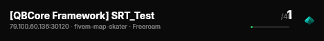 [QBCore Framework] SRT_Test live status badge