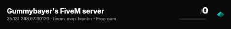 Gummybayer's FiveM server live status badge