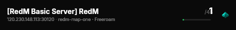[RedM Basic Server] RedM live status badge