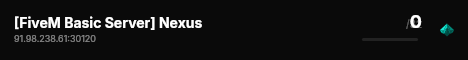 [FiveM Basic Server] Nexus live status badge