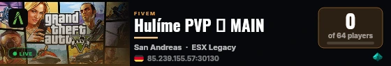 Hulíme PVP ┃ MAIN live status badge