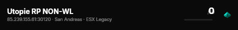 Utopie RP NON-WL live status badge