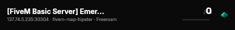 [FiveM Basic Server] EmergencyPL live status badge