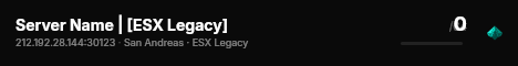 Server Name | [ESX Legacy] live status badge