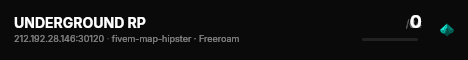 UNDERGROUND RP live status badge