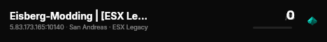 Eisberg-Modding | [ESX Legacy] live status badge
