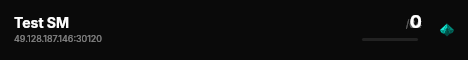 Test SM live status badge