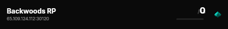 Backwoods RP live status badge
