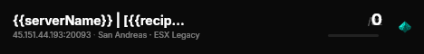 {{serverName}} | [{{recipeName}}] live status badge