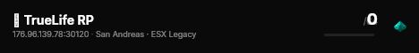 ✦ TrueLife RP live status badge
