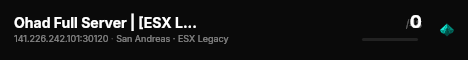 Ohad Full Server | [ESX Legacy] live status badge