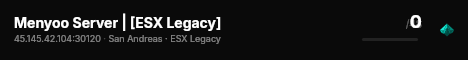 Menyoo Server | [ESX Legacy] live status badge
