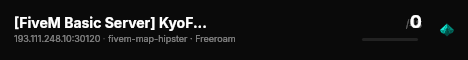 [FiveM Basic Server] KyoFiveM live status badge