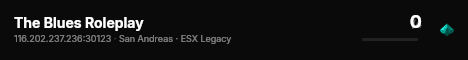 The Blues Roleplay live status badge