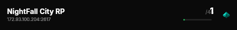 NightFall City RP live status badge