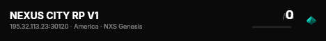 NEXUS CITY RP V1 live status badge