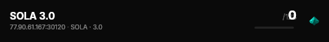 SOLA 3.0 live status badge