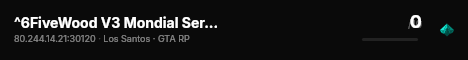 ^6FiveWood V3 Mondial Server Team FR live status badge