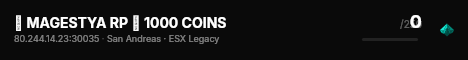 💜 MAGESTYA RP ▸ 1000 COINS live status badge