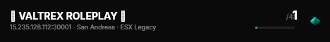 👑 VALTREX ROLEPLAY 👑 live status badge