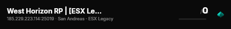 West Horizon RP | [ESX Legacy] live status badge