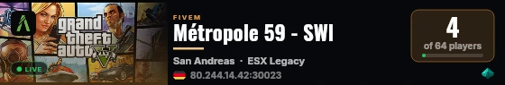 Métropole 59 - SWl live status badge
