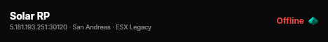 Solar RP live status badge
