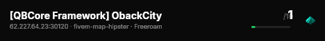 [QBCore Framework] ObackCity live status badge