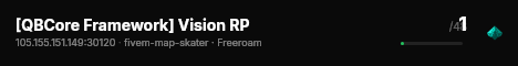 [QBCore Framework] Vision RP live status badge