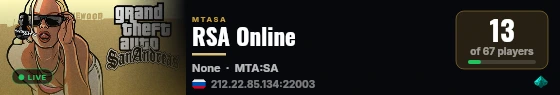 RSA Online live status badge
