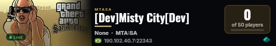 [Dev]Misty City[Dev] live status badge