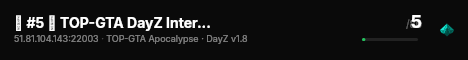 █ #5 █ TOP-GTA DayZ International █ #5 █ [ZOMBIES PVP DM CARS EASY BR MX CO Brasil] live status badge