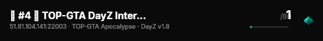█ #4 █ TOP-GTA DayZ International █ #4 █ [ZOMBIES PVP DM CARS EASY BR MX PL Brasil] live status badge