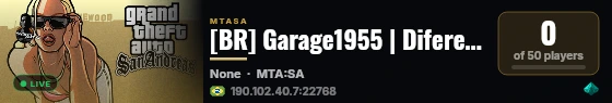 [BR] Garage1955 | Diferente Dos Iguais | live status badge