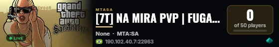 [7T] NA MIRA PVP | FUGAS | ARENAS PVP | X1 X2 X3 | DESCE QUEBRA [7T] live status badge