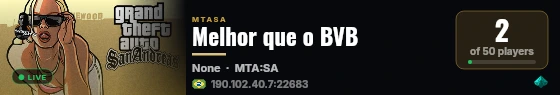 Melhor que o BVB live status badge